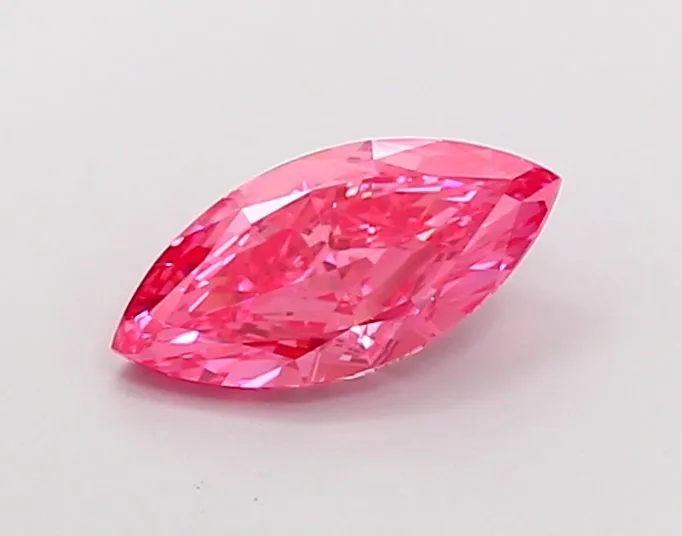 2.22ct MARQUISE Fancy Vivid Pink VVS2 Coloured Lab diamond