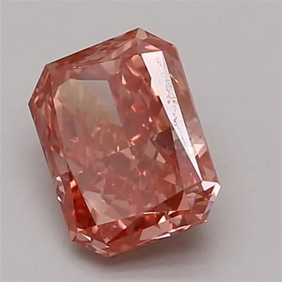 1.17ct RADIANT Fancy Vivid Pink VS1 Coloured Lab diamond