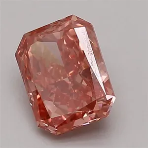 1.17ct RADIANT Fancy Vivid Pink VS1 Coloured Lab diamond
