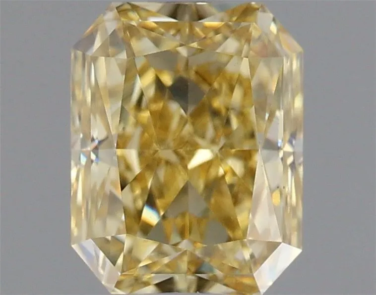 1.21ct RADIANT Fancy Intense Yellow VS1 Coloured Lab diamond