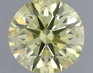0.34ct ROUND Fancy Intense Yellow VVS2 Coloured Lab diamond