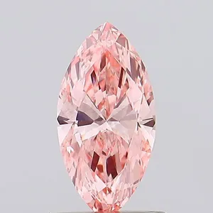 0.61ct MARQUISE Fancy Vivid Pink VVS2 Coloured Lab diamond