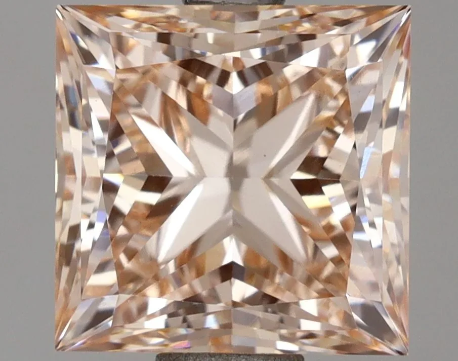 2.50ct PRINCESS Fancy Intense Pink VS1 Coloured Lab diamond