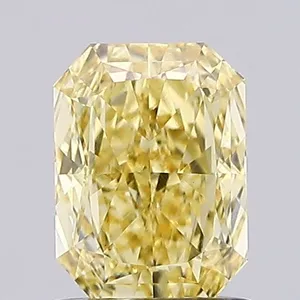 1.09ct RADIANT Fancy Intense Yellow VS1 Coloured Lab diamond