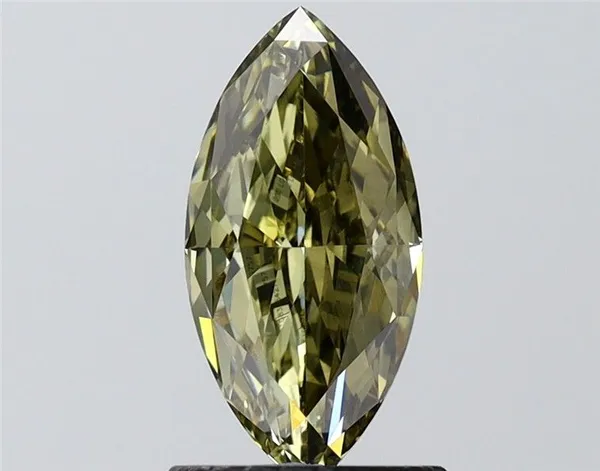 1.81ct MARQUISE Fancy Grayish Yellow VVS2 Coloured Lab diamond