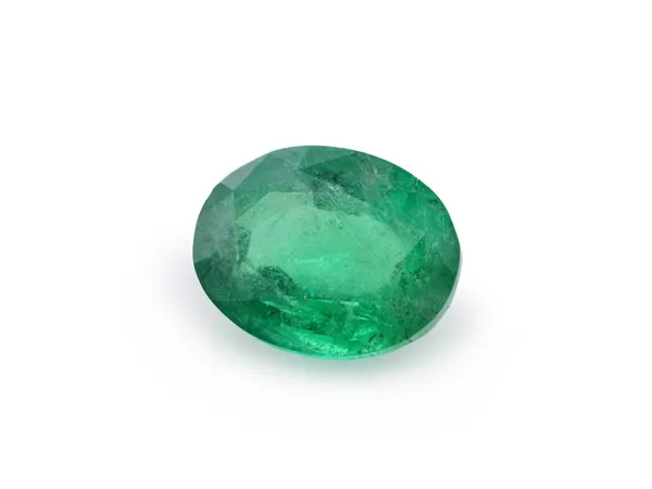 2ct Green Emerald, Oval cut gemstone