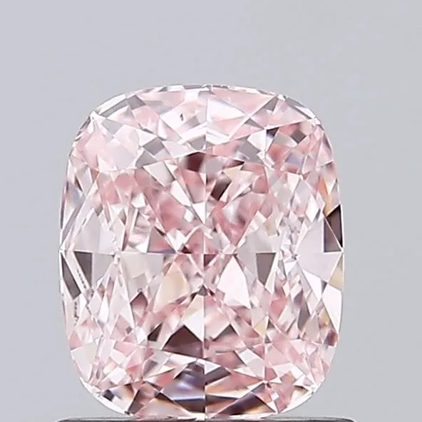 1.07ct CUSHION Fancy Intense Pink VS1 Coloured Lab diamond