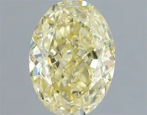 1.04ct OVAL Fancy Intense Yellow VVS2 Coloured Lab diamond