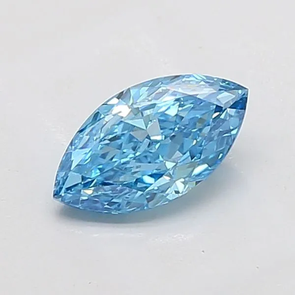 1.41ct MARQUISE Fancy Vivid Blue VS1 Coloured Lab diamond