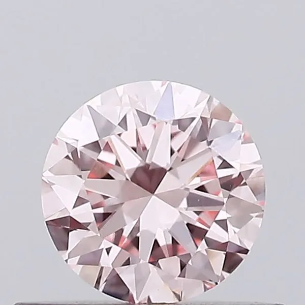 0.42ct ROUND Fancy Intense Pink VVS2 Coloured Lab diamond