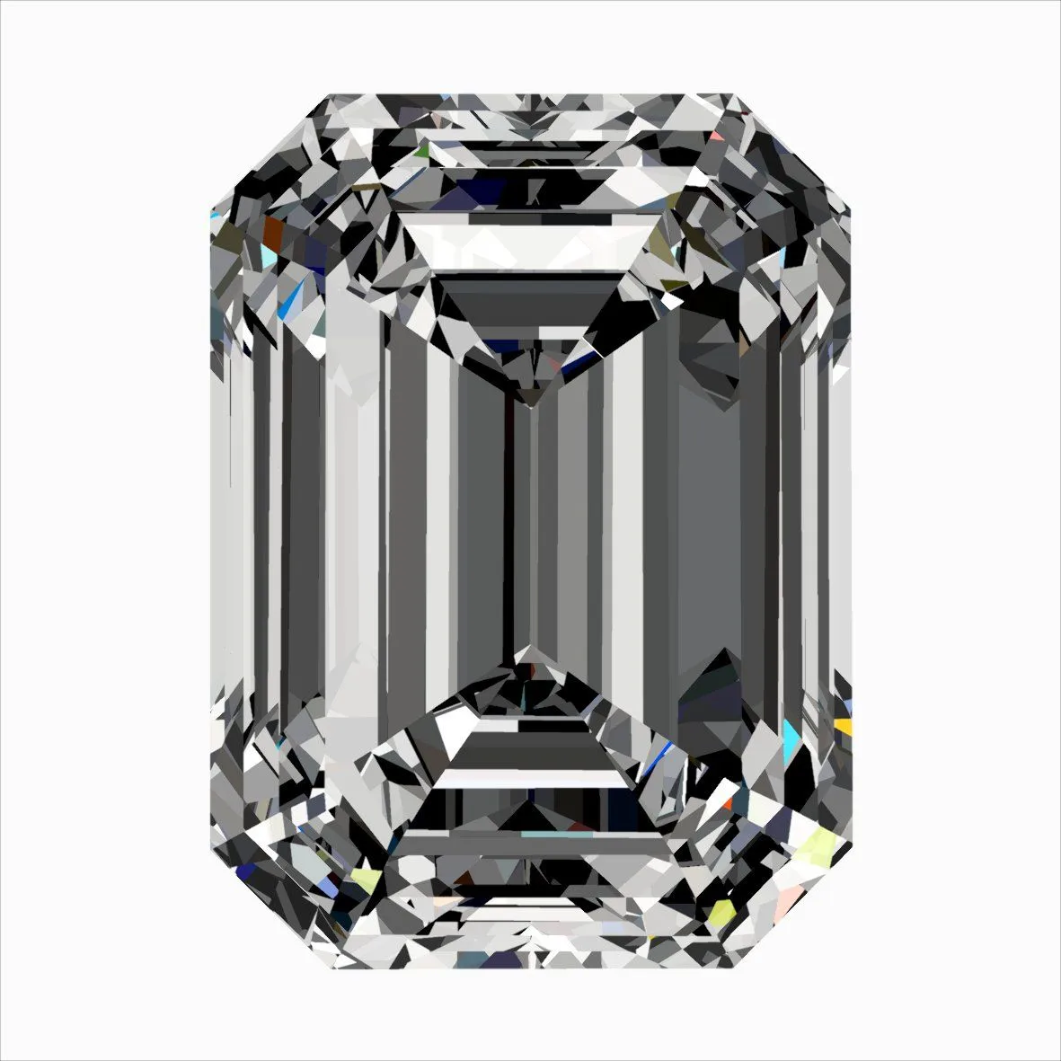 0.42ct EMERALD F VVS2 Natural diamond