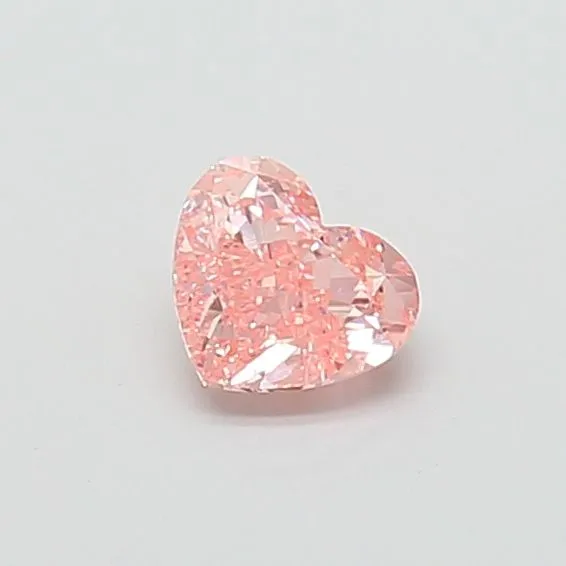 1.06ct HEART Fancy Intense Pink VVS2 Coloured Lab diamond