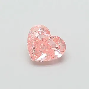 1.06ct HEART Fancy Intense Pink VVS2 Coloured Lab diamond
