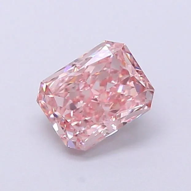 1.15ct RADIANT Fancy Intense Pink VVS2 Coloured Lab diamond
