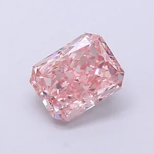 1.15ct RADIANT Fancy Intense Pink VVS2 Coloured Lab diamond