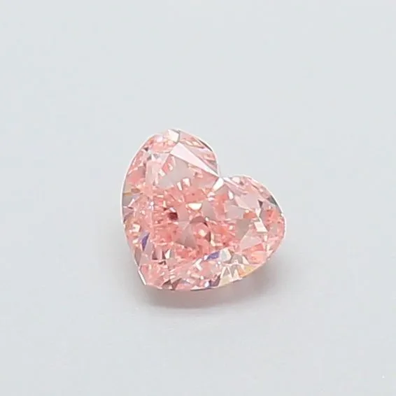 0.40ct HEART Fancy Intense Pink VVS2 Coloured Lab diamond