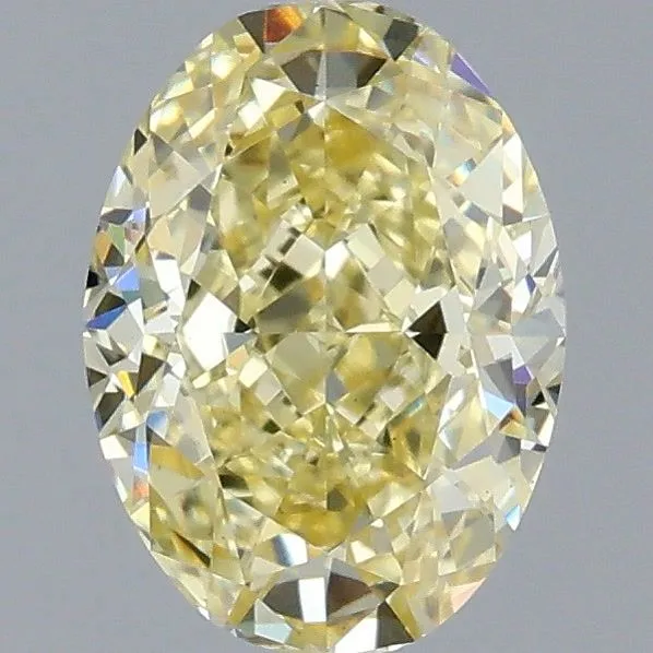 1.09ct OVAL Fancy Intense Yellow VS1 Coloured Lab diamond