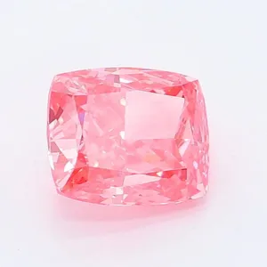 0.94ct CUSHION Fancy Vivid Pink VS1 Coloured Lab diamond
