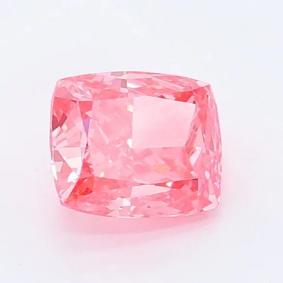 0.94ct CUSHION Fancy Vivid Pink VS1 Coloured Lab diamond
