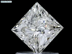 1ct PRINCESS H SI2 Natural diamond