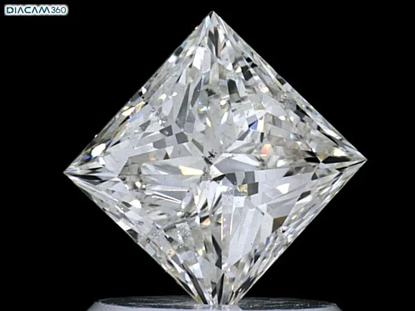 1ct PRINCESS H SI2 Natural diamond