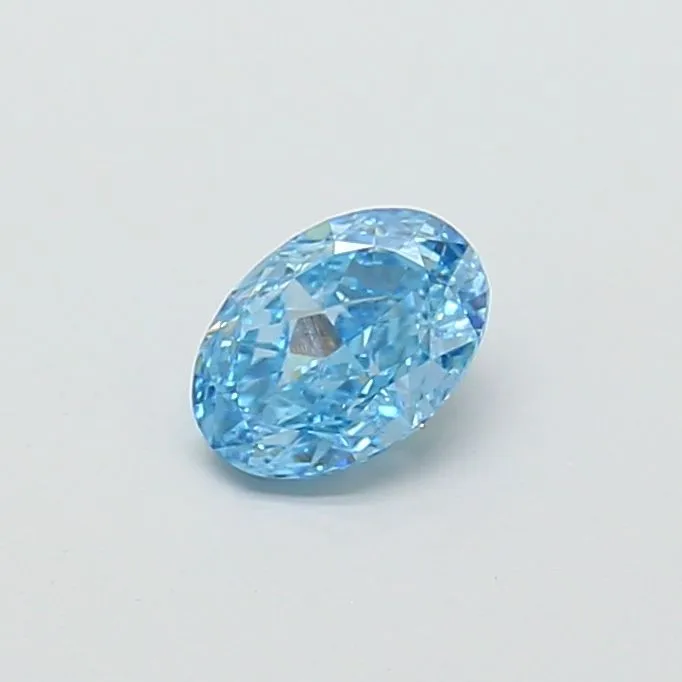 1.02ct OVAL Fancy Vivid Blue VS1 Coloured Lab diamond