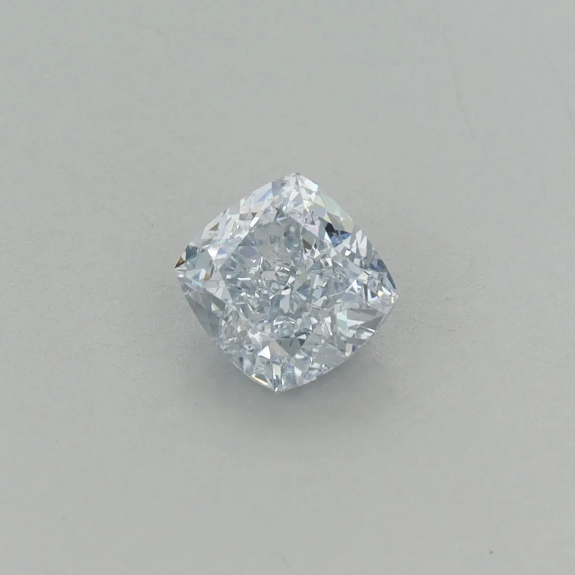 0.82ct CUSHION Fancy Light Blue VS1 Coloured Lab diamond