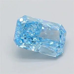 0.36ct RADIANT Fancy Vivid Blue VVS1 Coloured Lab diamond