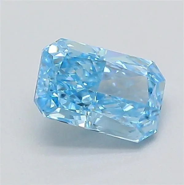 0.36ct RADIANT Fancy Vivid Blue VVS1 Coloured Lab diamond
