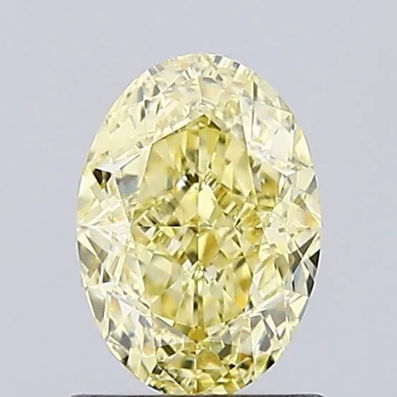 1.06ct OVAL Fancy Intense Yellow VVS2 Coloured Lab diamond