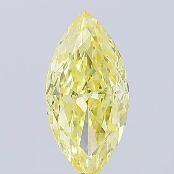 1.04ct MARQUISE Fancy Intense Yellow VS1 Coloured Lab diamond