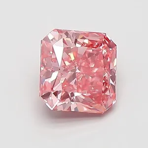 1ct RADIANT Fancy Vivid Pink VS1 Coloured Lab diamond
