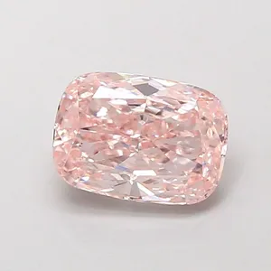 1.07ct CUSHION Fancy Pink VS1 Coloured Lab diamond