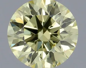 0.43ct ROUND Fancy Yellow VVS2 Coloured Lab diamond