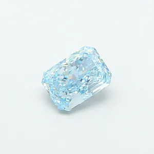 1.05ct RADIANT Fancy Vivid Blue VS1 Coloured Lab diamond