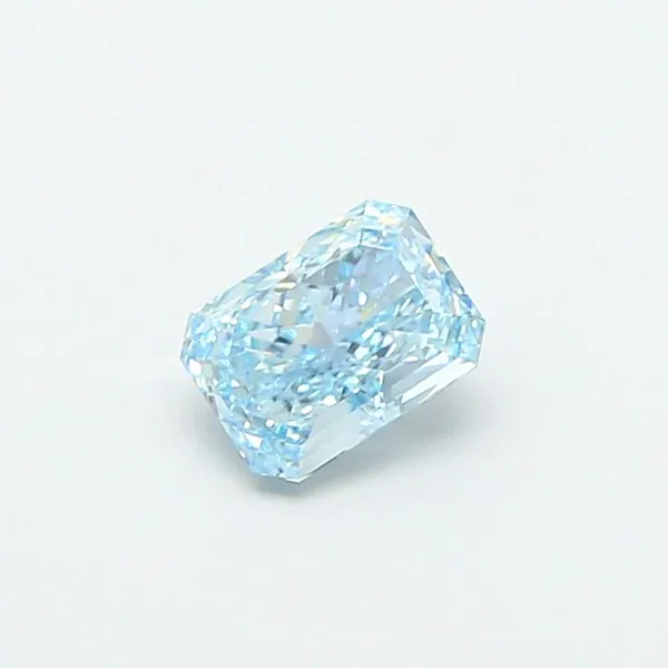 1.05ct RADIANT Fancy Vivid Blue VS1 Coloured Lab diamond