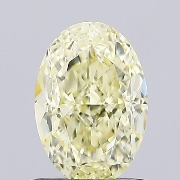 1.04ct OVAL Fancy Light Yellow VVS2 Coloured Lab diamond
