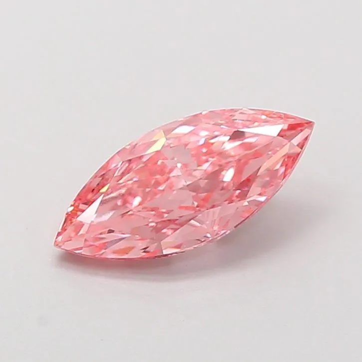 1.20ct MARQUISE Fancy Vivid Pink VVS2 Coloured Lab diamond