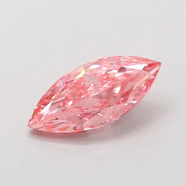 1.2ct MARQUISE Fancy Vivid Pink VVS2 Coloured Lab diamond