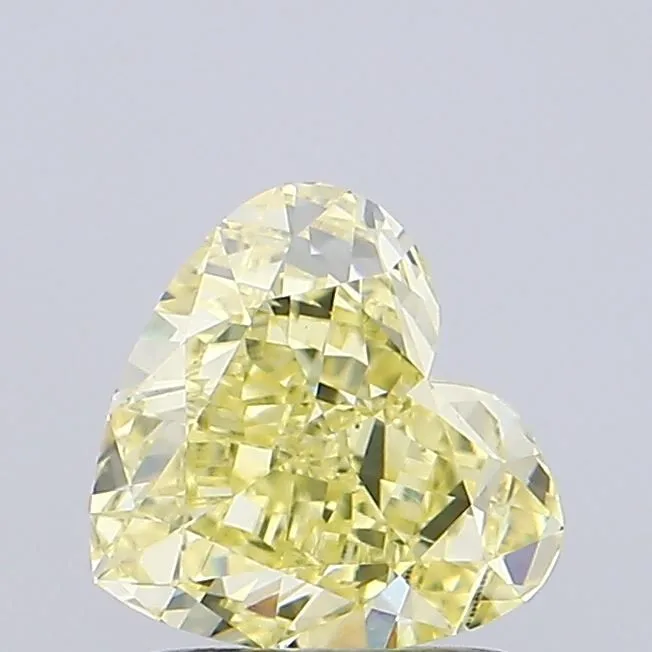 1.16ct HEART Fancy Intense Yellow VVS2 Coloured Lab diamond