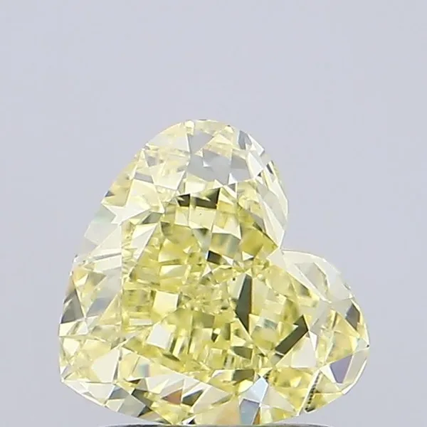 1.16ct HEART Fancy Intense Yellow VVS2 Coloured Lab diamond