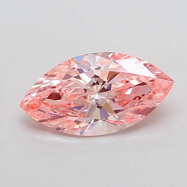 3ct MARQUISE Fancy Vivid Pink VS1 Coloured Lab diamond