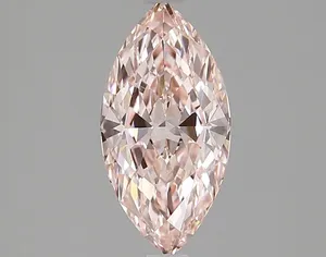 1.53ct MARQUISE Fancy Vivid Pink VVS2 Coloured Lab diamond