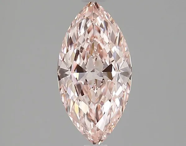 1.53ct MARQUISE Fancy Vivid Pink VVS2 Coloured Lab diamond