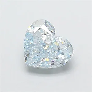 1.23ct HEART Fancy Light Greenish Blue VVS2 Coloured Lab diamond