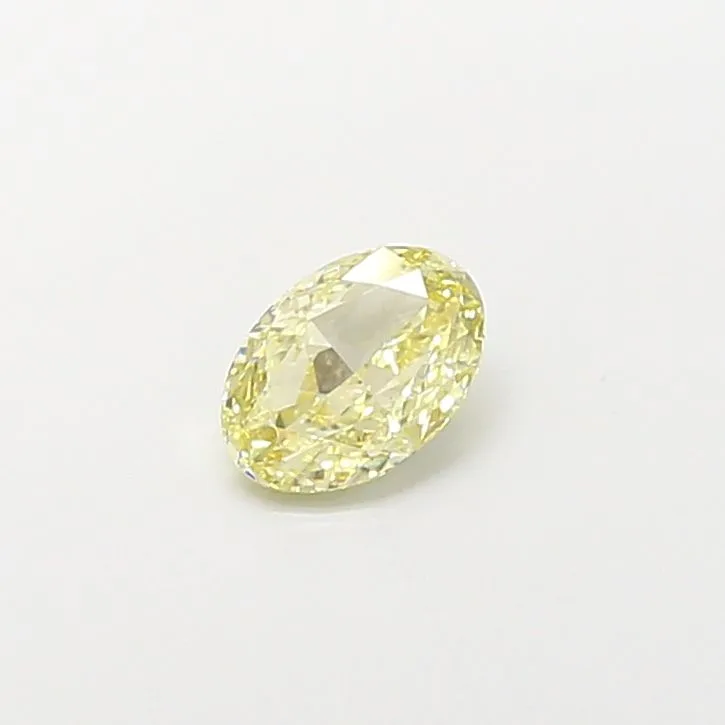 1.05ct OVAL Fancy Light Yellow VS1 Coloured Lab diamond