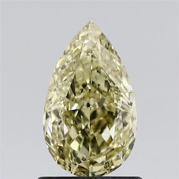 0.92ct PEAR Fancy Intense Yellow VS1 Coloured Lab diamond