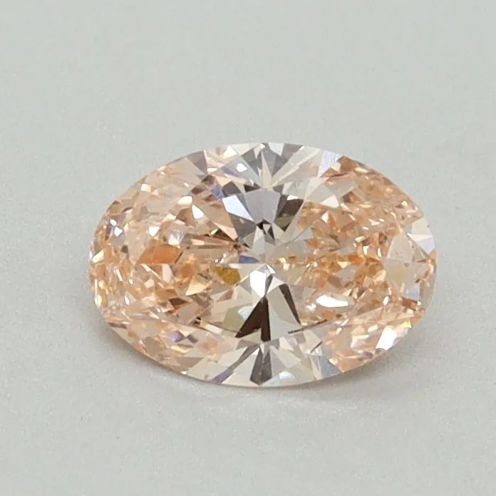 0.51ct OVAL Fancy Intense Pink VS1 Coloured Lab diamond