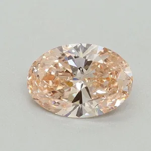 0.51ct OVAL Fancy Intense Pink VS1 Coloured Lab diamond