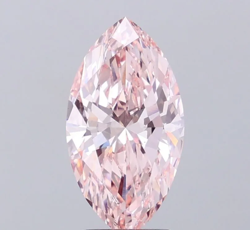 2.32ct MARQUISE Fancy Intense Pink VS1 Coloured Lab diamond